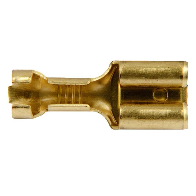 Crimpverbinder, QS:1-2.5mm², B6.3mm, L19.2mm