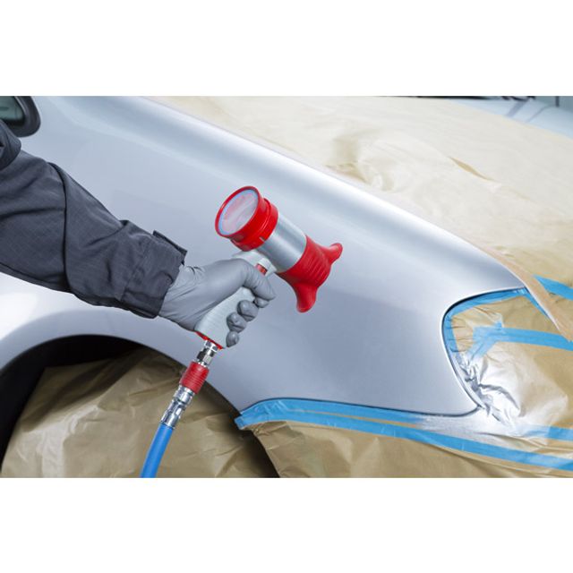 SATA DryJet 2 Trockenblaspistole rot inkl EU Nippel, Bild 3