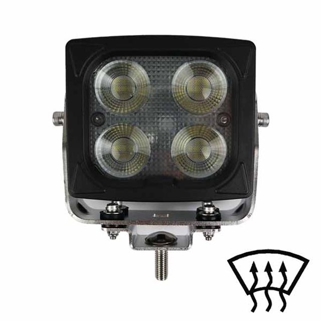 Arbeitsscheinwerfer LED 40W, mit Scheibenheizung. 12/24V