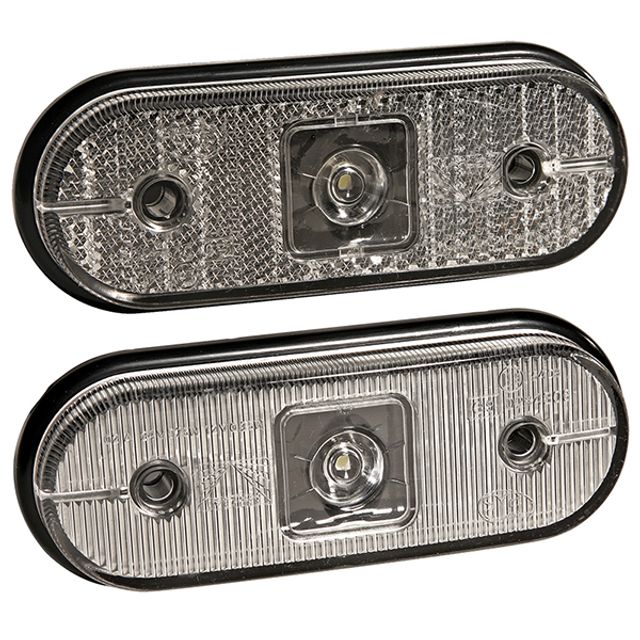 ASPÖCK Positionsleuchte LED weiss 24V Unipoint P&R Einbau 3.5m