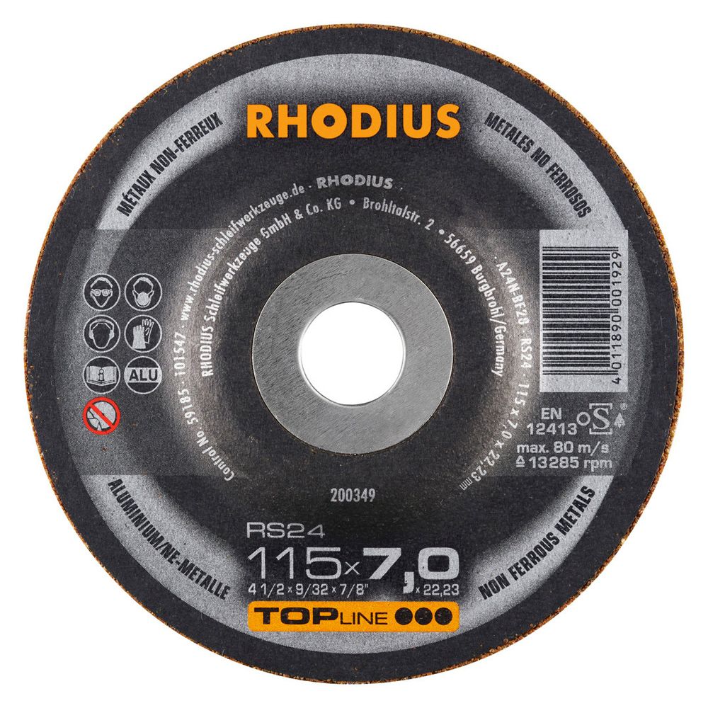 RHODIUS Schruppscheibe RS24 115x7.0x22.23