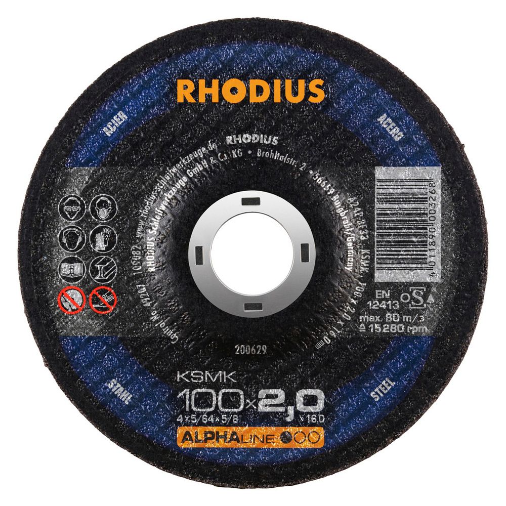 RHODIUS Freihandtrennscheibe KSMK 100x2.0x16.00