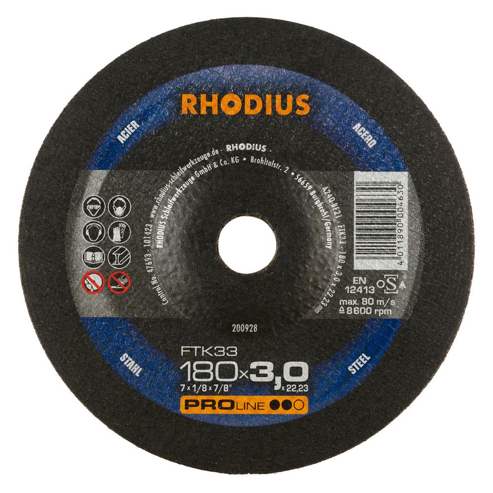 RHODIUS Freihandtrennscheibe FTK33