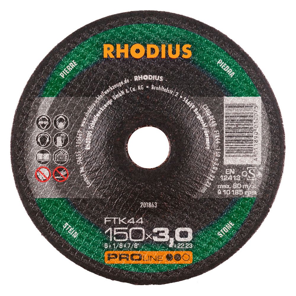 RHODIUS Freihandtrennscheibe FTK44 150x3.0x22.23