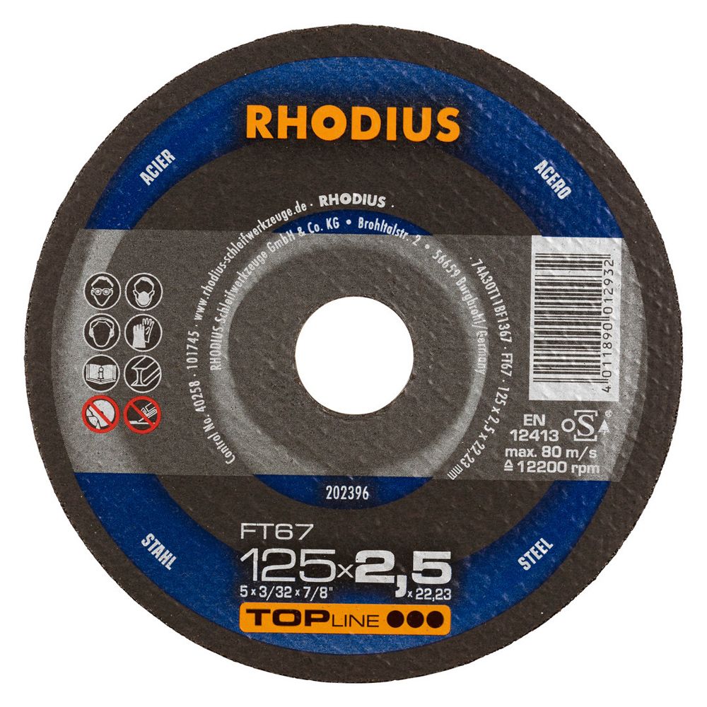 RHODIUS Freihandtrennscheibe FT67, Bild 7