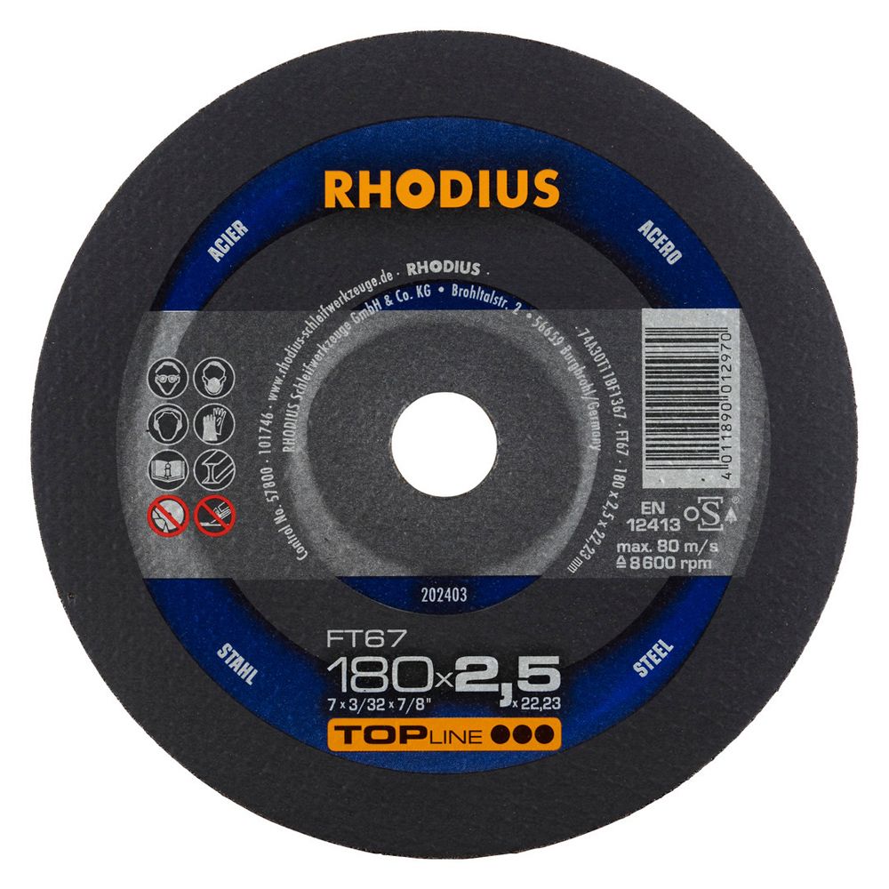 RHODIUS Freihandtrennscheibe FT67