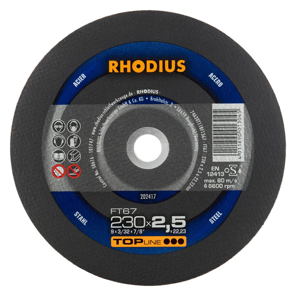 RHODIUS Freihandtrennscheibe FT67, Bild 10