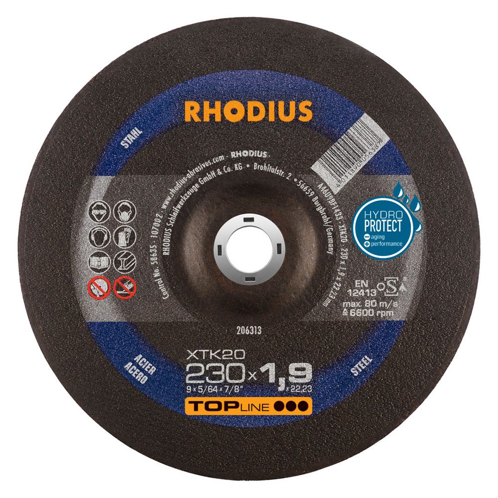 RHODIUS Extradünne Trennscheibe XTK20 230x1.9x22.23