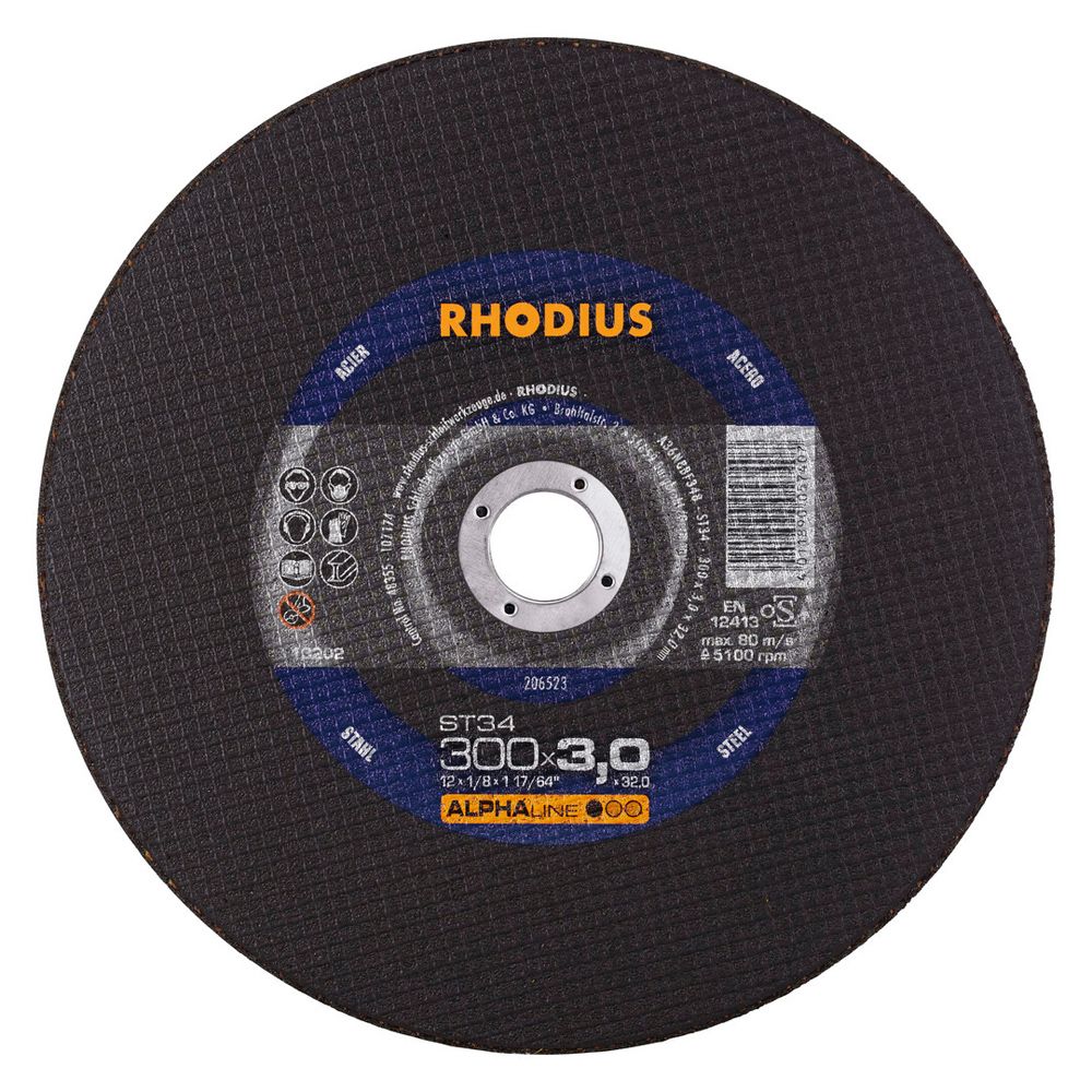 RHODIUS Stationäre Trennscheibe ST34 ALPHAline für Stahl Kappsäge Ø 300–400 mm, Bild 7