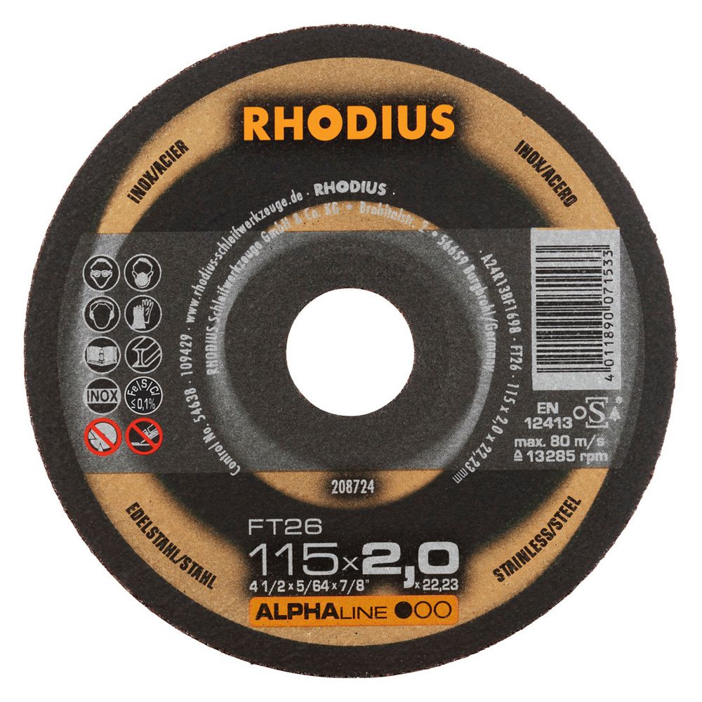 RHODIUS Freihandtrennscheibe FT26, Bild 10