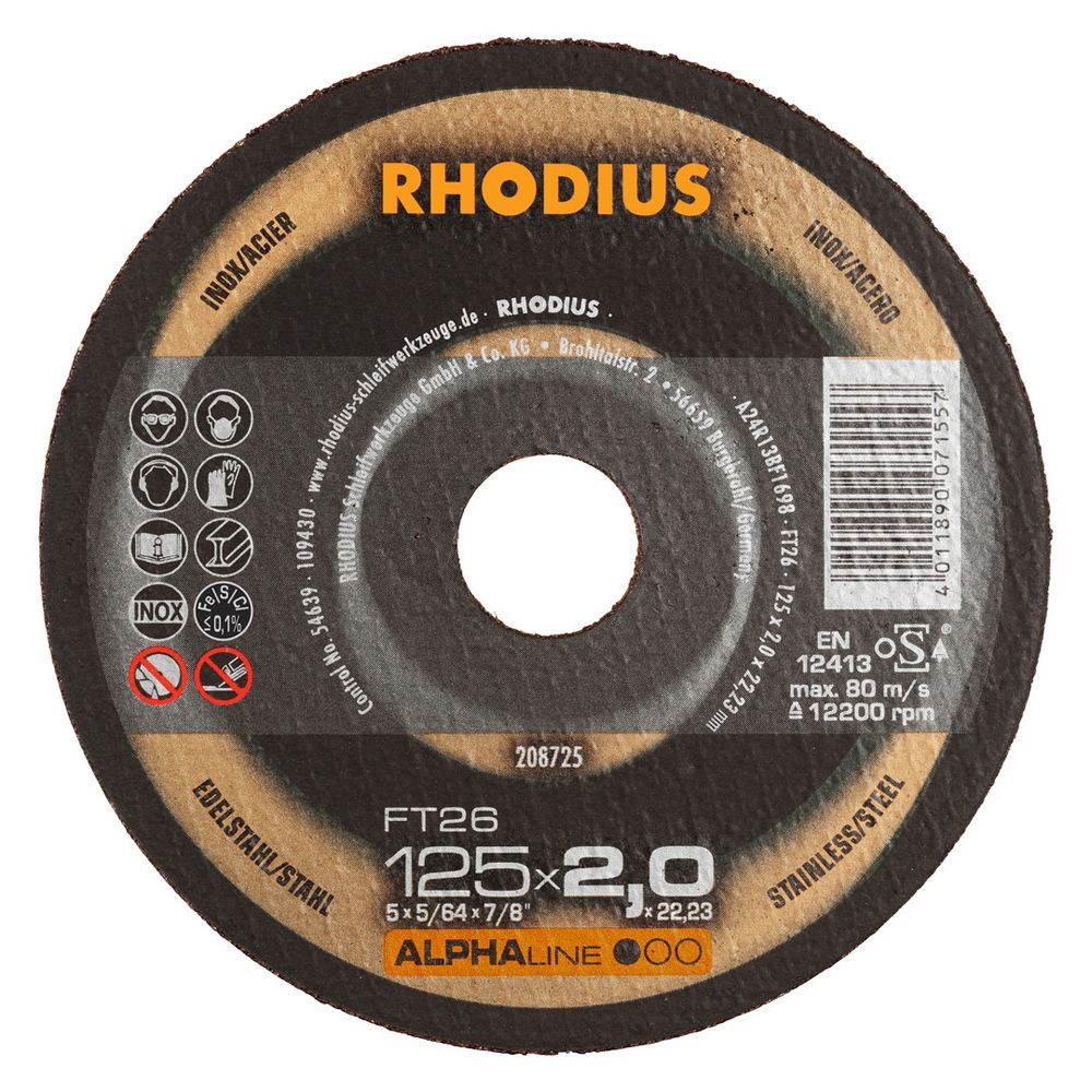 RHODIUS Freihandtrennscheibe FT26, Bild 7