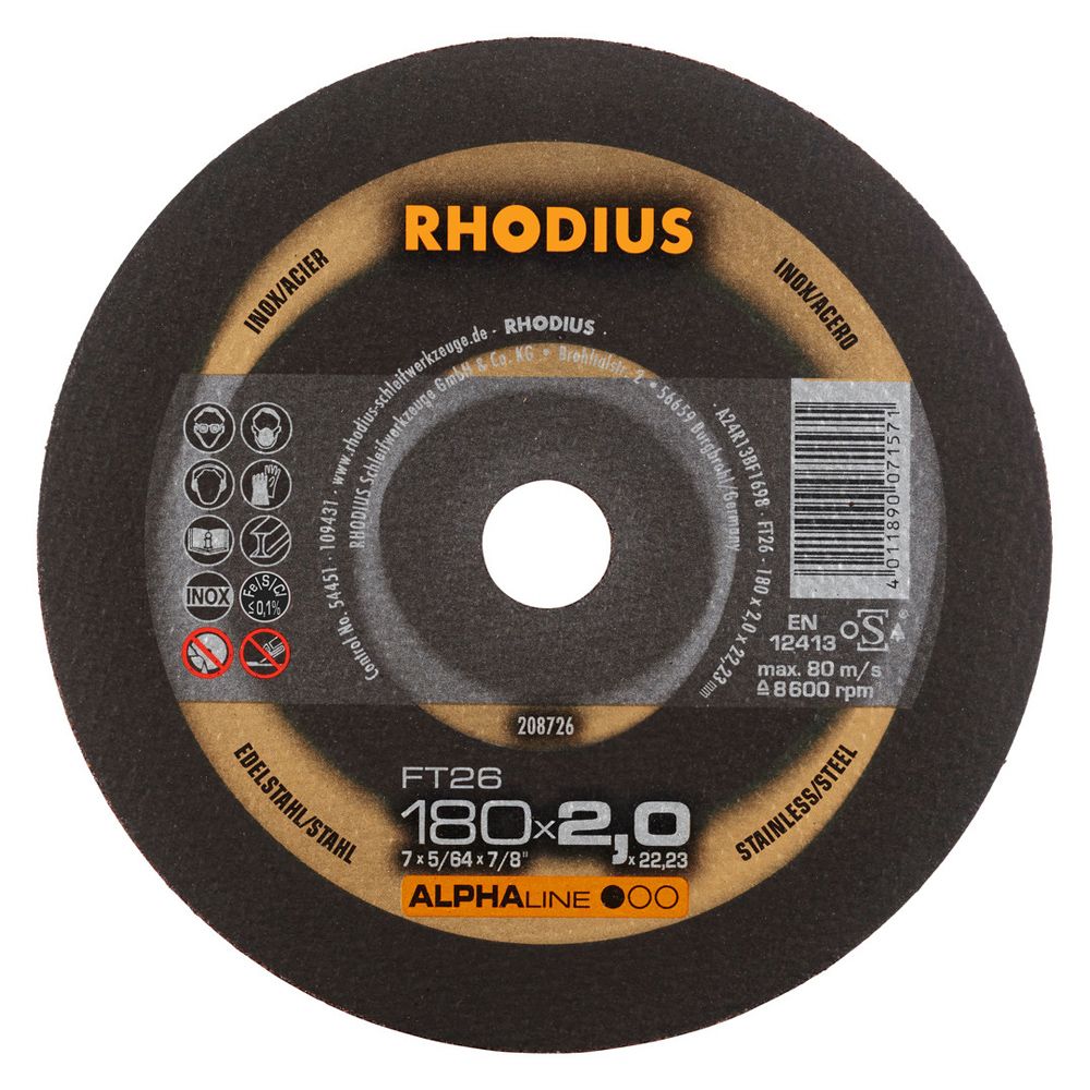 RHODIUS Freihandtrennscheibe FT26