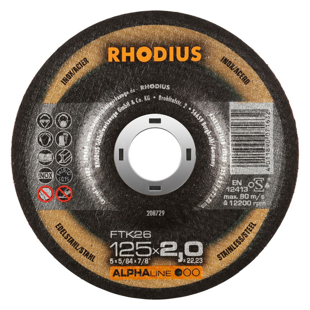 RHODIUS Freihandtrennscheibe FTK26
