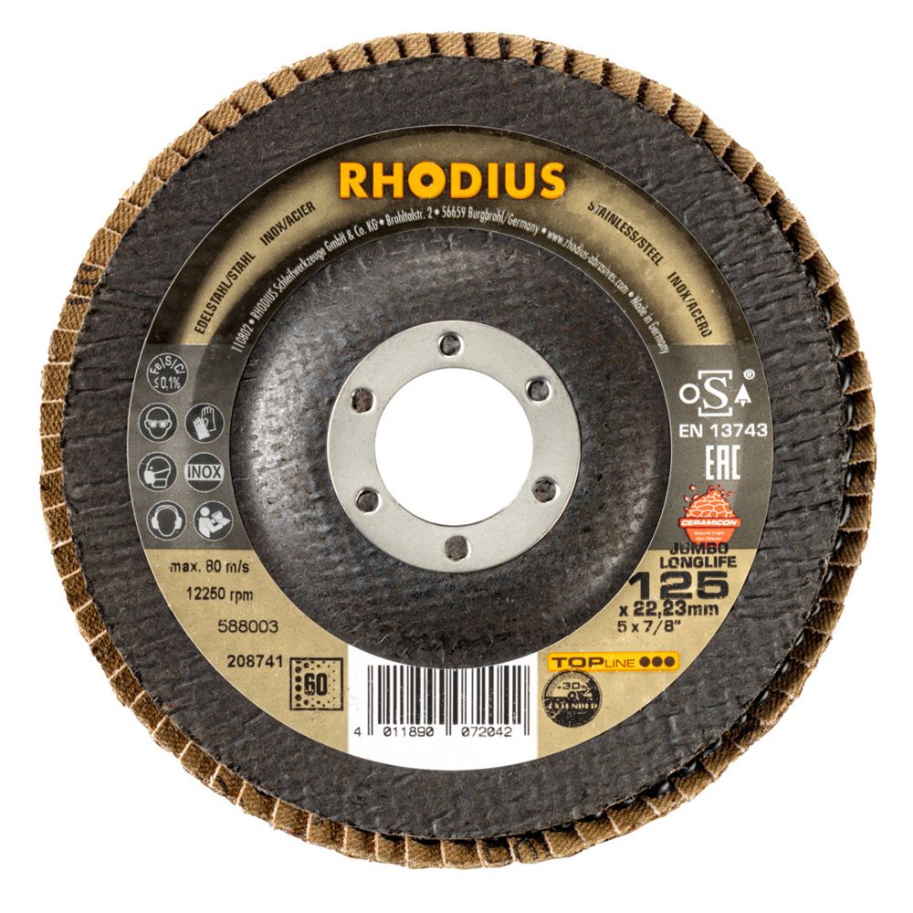 RHODIUS Fächerschleifscheibe JUMBO LONGLIFE EXTENDED, Bild 8