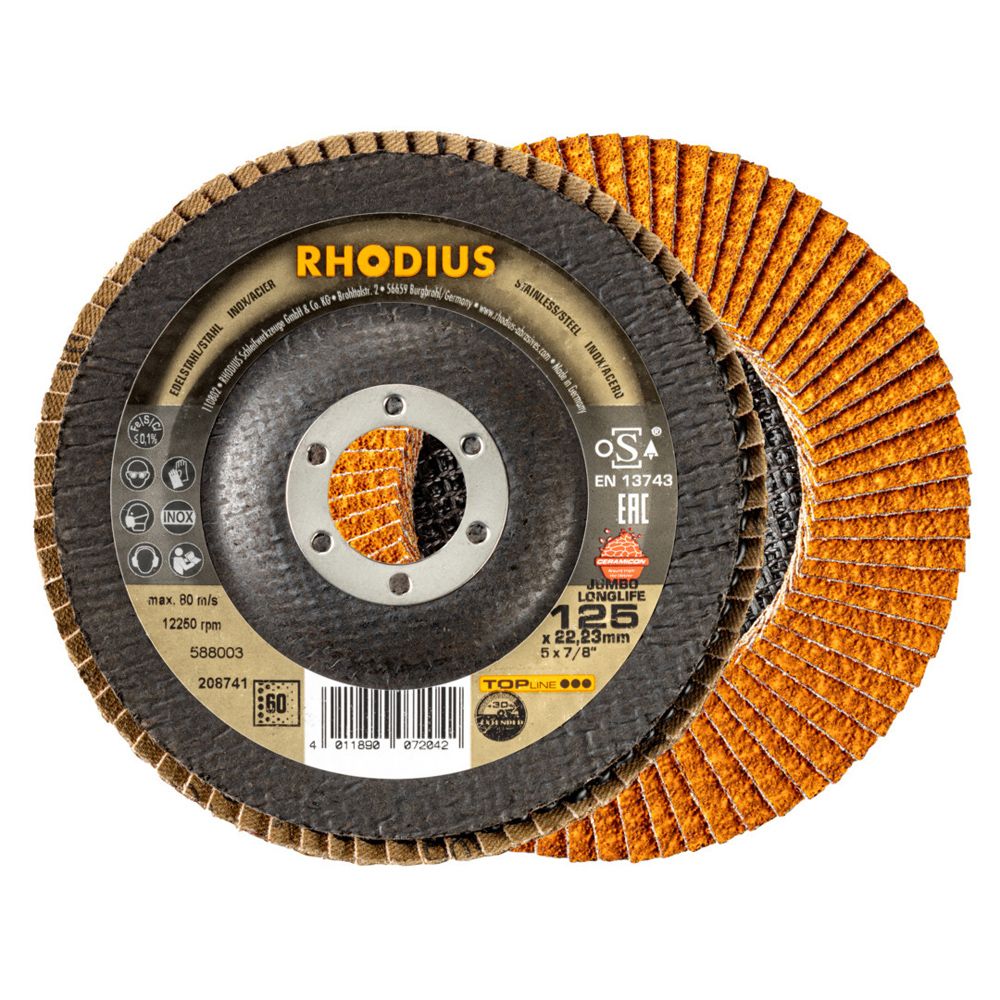 RHODIUS Fächerschleifscheibe JUMBO LONGLIFE EXTENDED, Bild 7