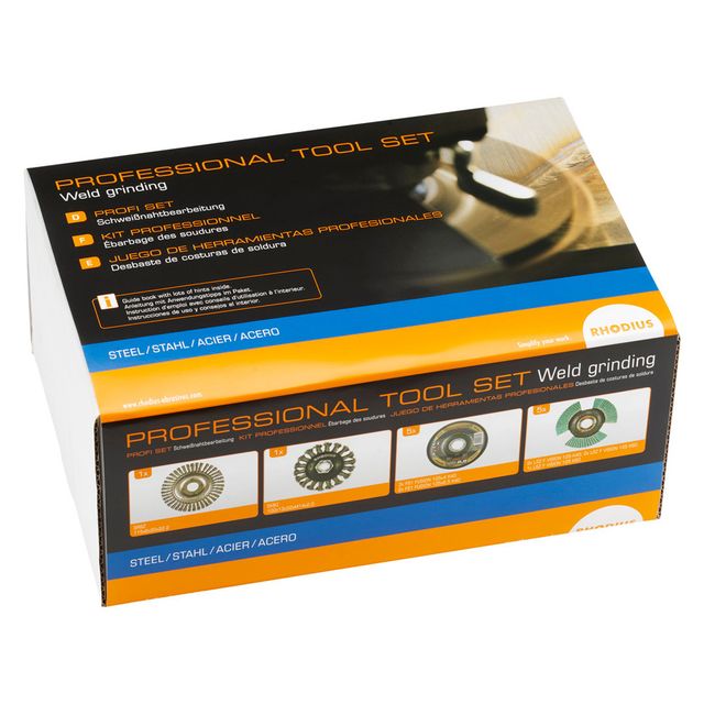 RHODIUS PROFESSIONAL TOOL SET WELD GRINDING Ø125