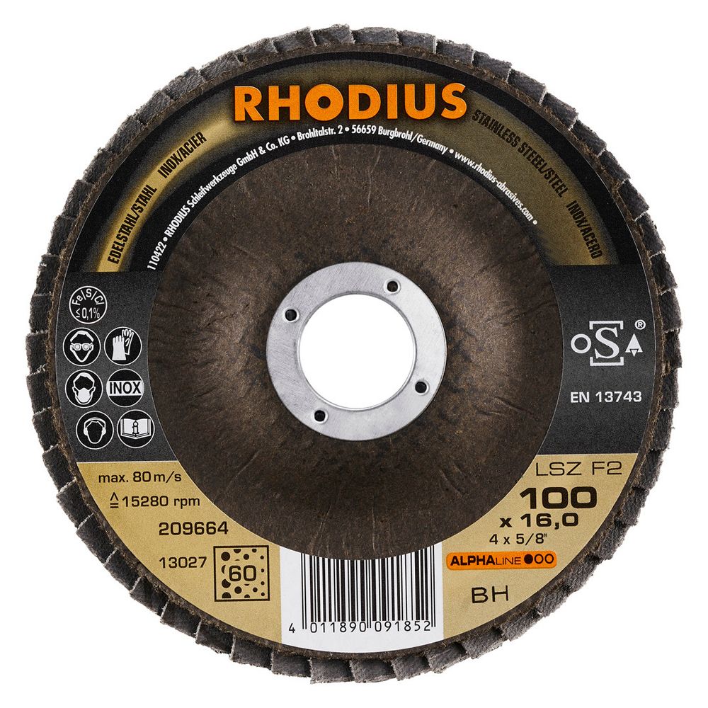 RHODIUS Fächerschleifscheibe LSZ F2, Bild 2