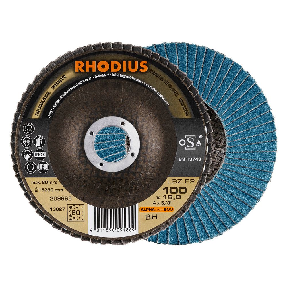 RHODIUS Fächerschleifscheibe LSZ F2, Bild 10