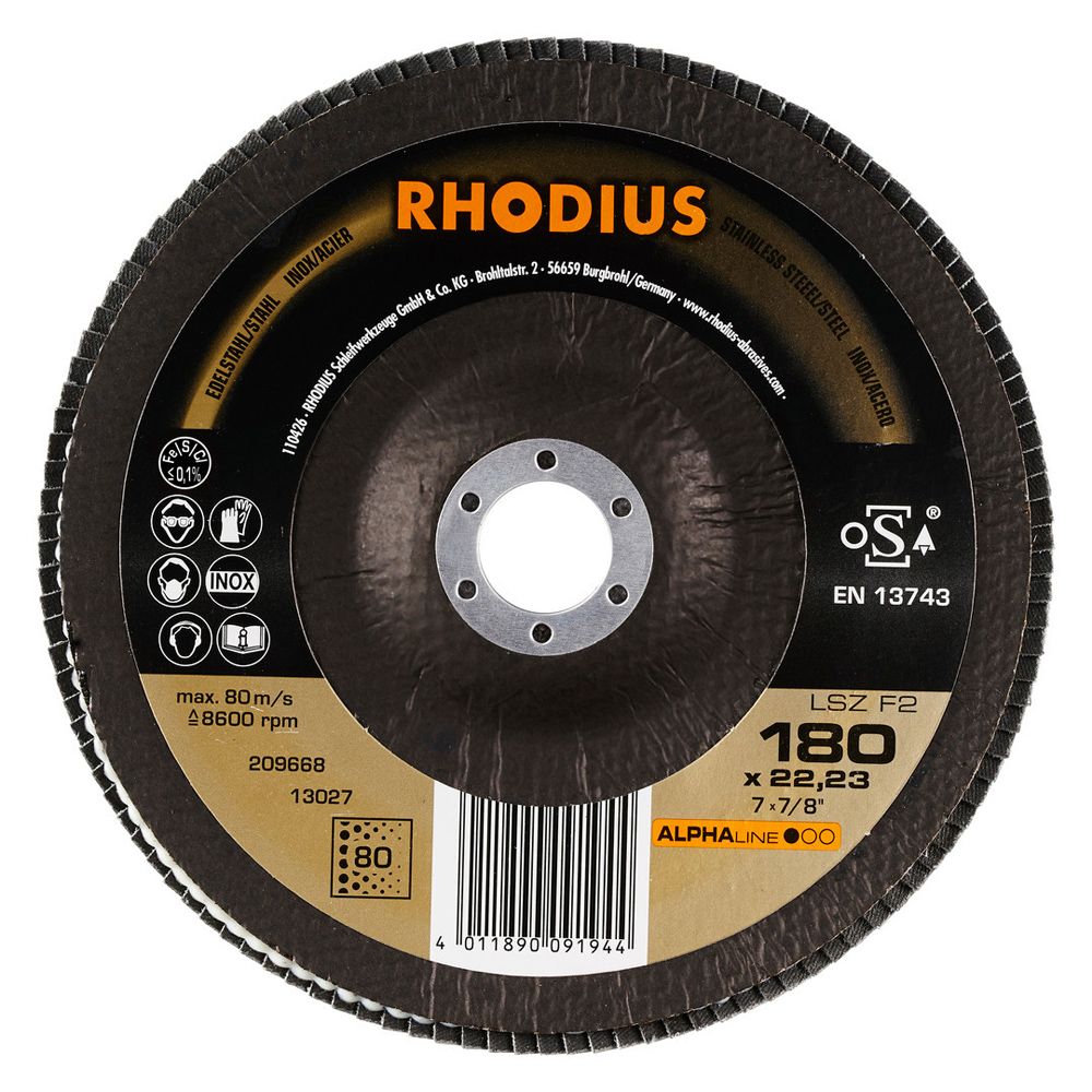 RHODIUS Fächerschleifscheibe LSZ F2, Bild 6