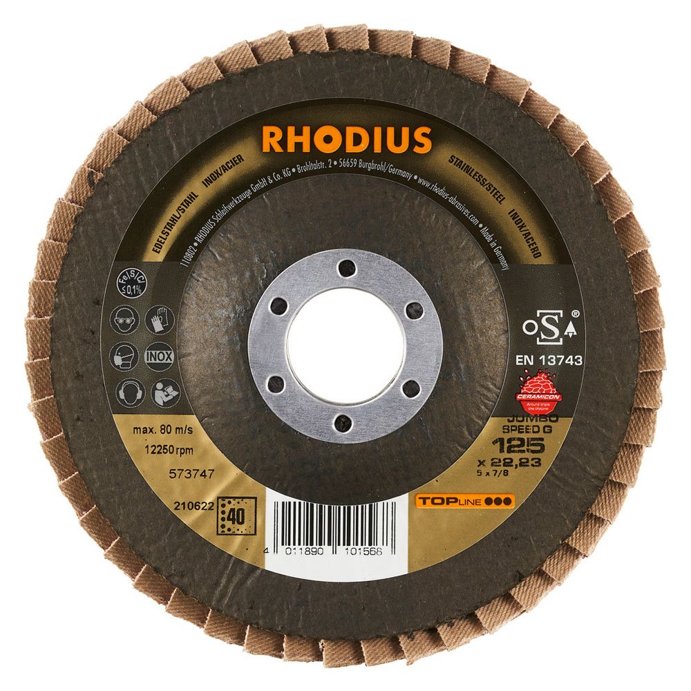 RHODIUS Fächerschleifscheibe JUMBO SPEED G, Bild 7