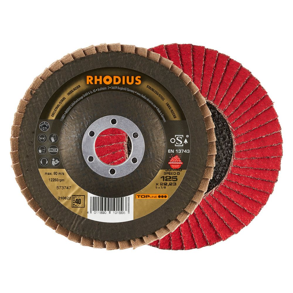 RHODIUS Fächerschleifscheibe JUMBO SPEED G, Bild 6
