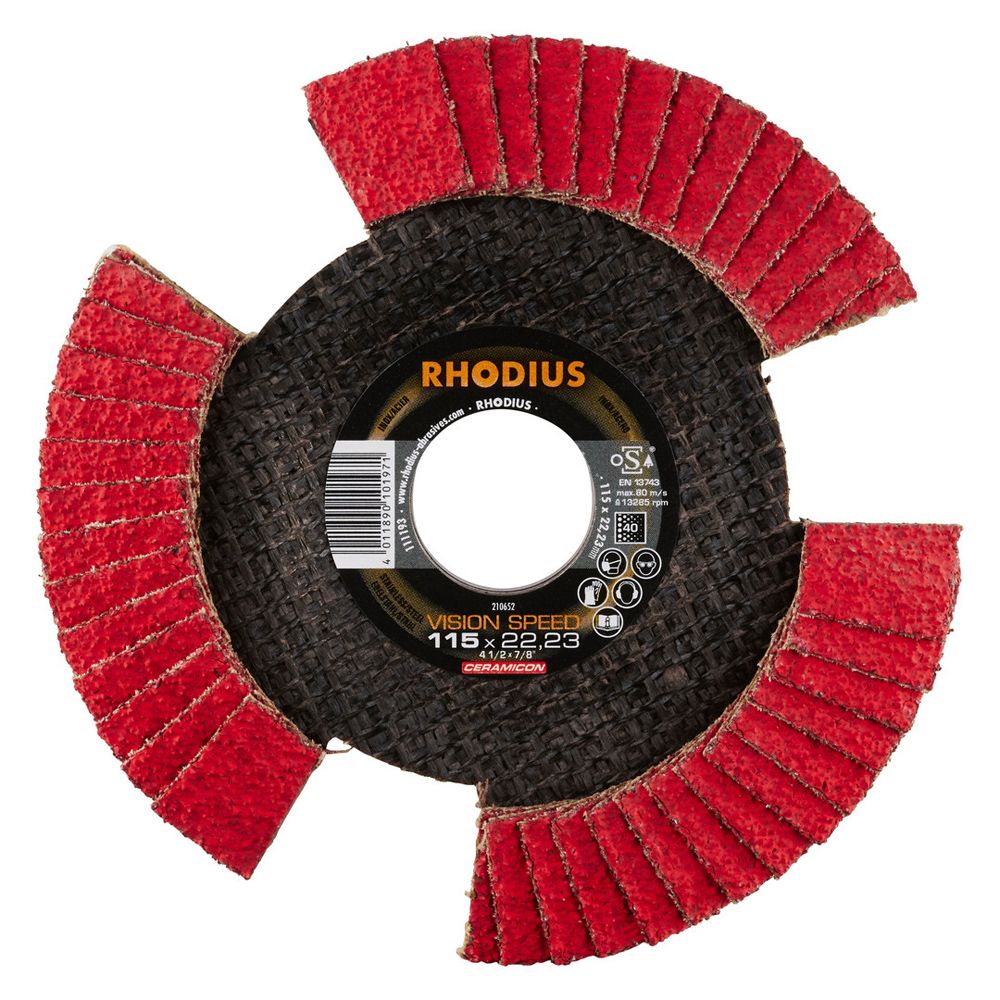 RHODIUS Fächerschleifscheibe VISION SPEED, Bild 2