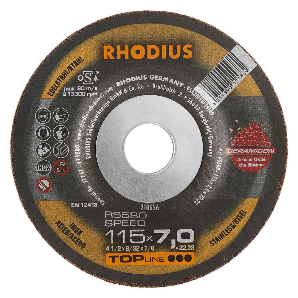 RHODIUS Schruppscheibe RS580 EXTENDED