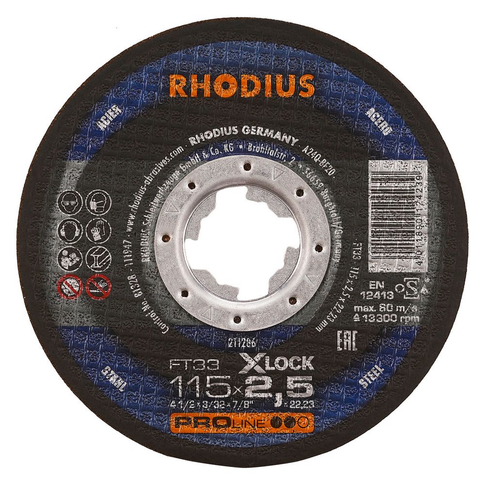 RHODIUS Freihandtrennscheibe FT33 X-LOCK, Bild 3