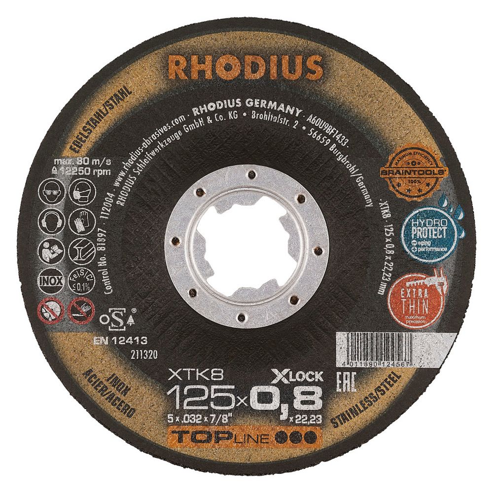 RHODIUS Extradünne Trennscheibe XTK8 EXACT X-LOCK