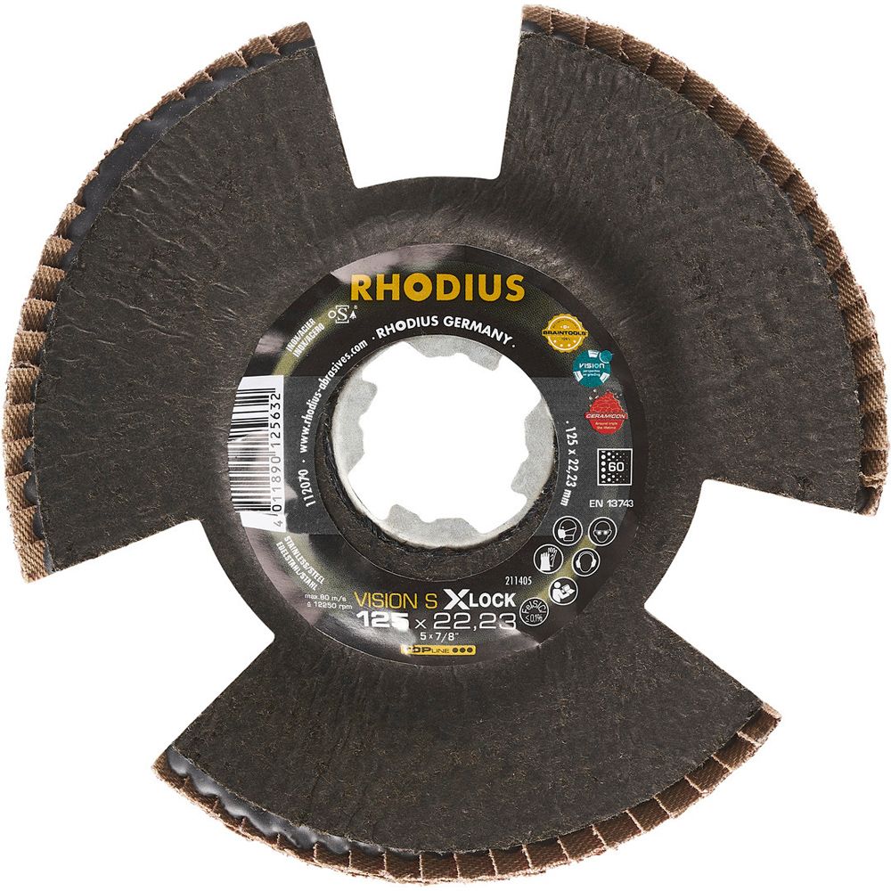 RHODIUS Fächerschleifscheibe VISION SPEED X-LOCK, Bild 2