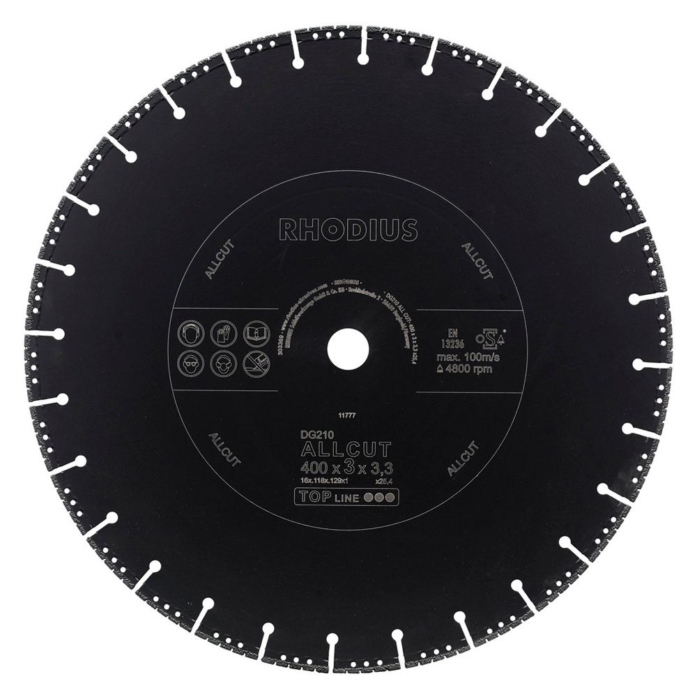 RHODIUS Diamanttrennscheibe DG210 ALLCUT