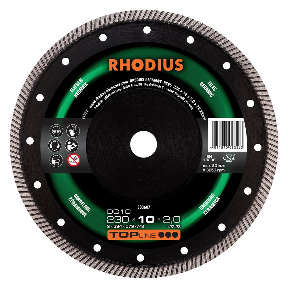 RHODIUS Diamanttrennscheibe DG10, Bild 8