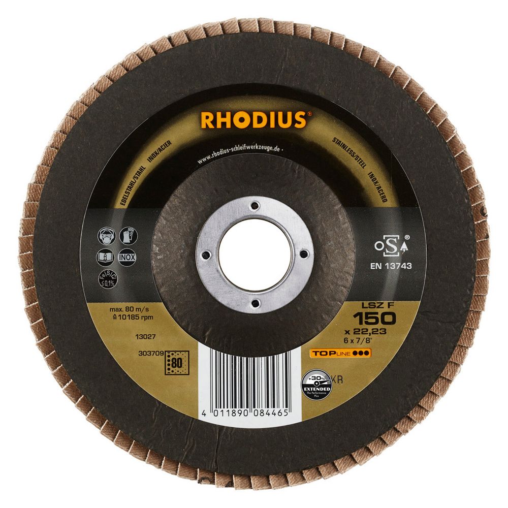 RHODIUS Fächerschleifscheibe LSZ F 150x22.23, Bild 6