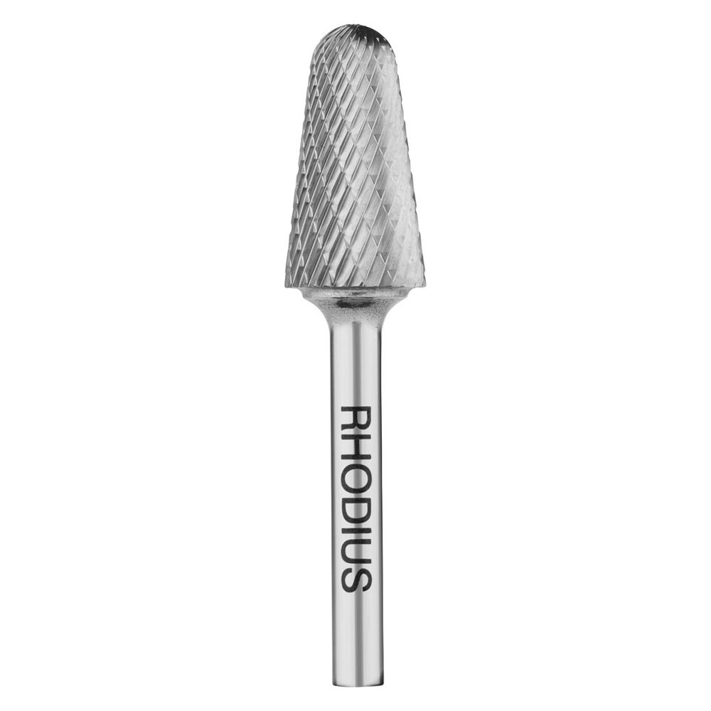RHODIUS Hartmetall-Frässtift HF L TOP Rundkegel Form L Ø 3 bis 16 mm