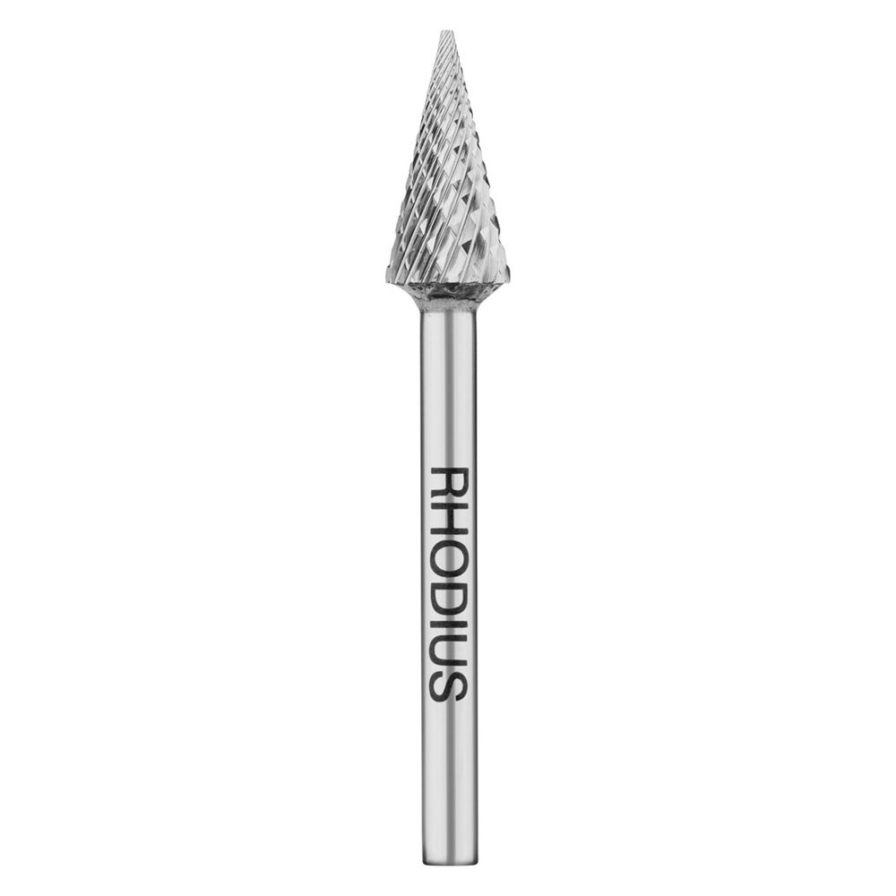 RHODIUS Hartmetall-Frässtift HF M TOP Spitzkegel Form M Ø 3 bis 16 mm, Bild 5