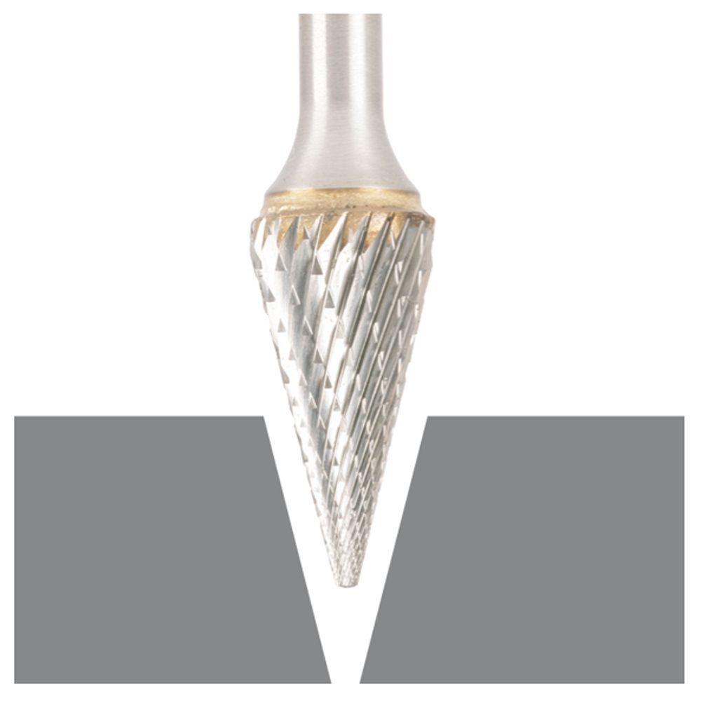 RHODIUS Hartmetall-Frässtift HF M TOP Spitzkegel Form M Ø 3 bis 16 mm, Bild 10