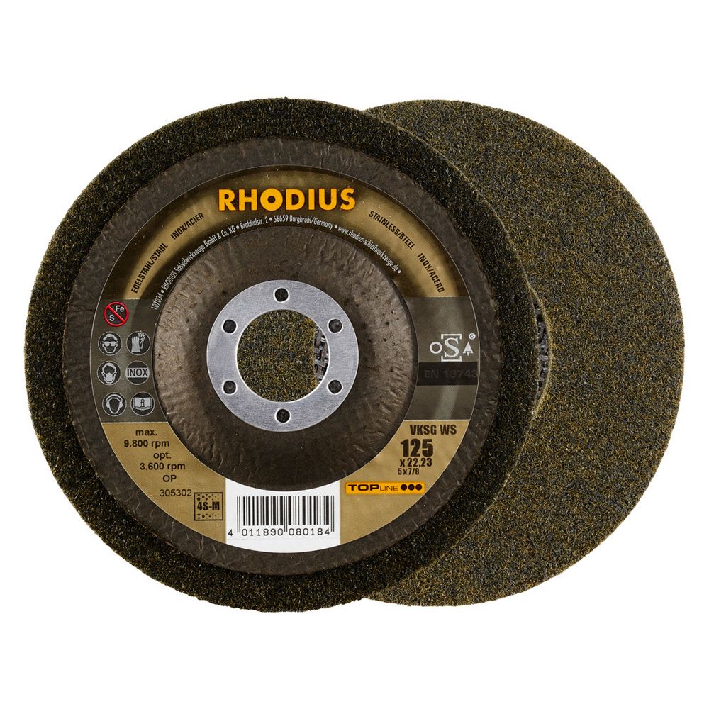 RHODIUS Vlieskompaktscheibe VKSG WS 125x22.23