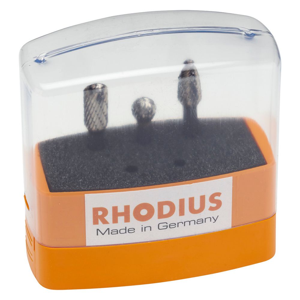 RHODIUS Hartmetall-Frässtift Set HF SET 3 TOP
