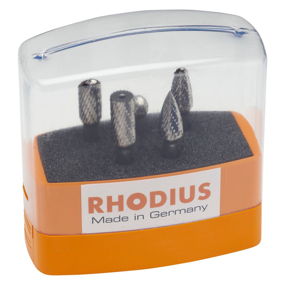 RHODIUS Hartmetall-Frässtift Set HF SET 5 TOP