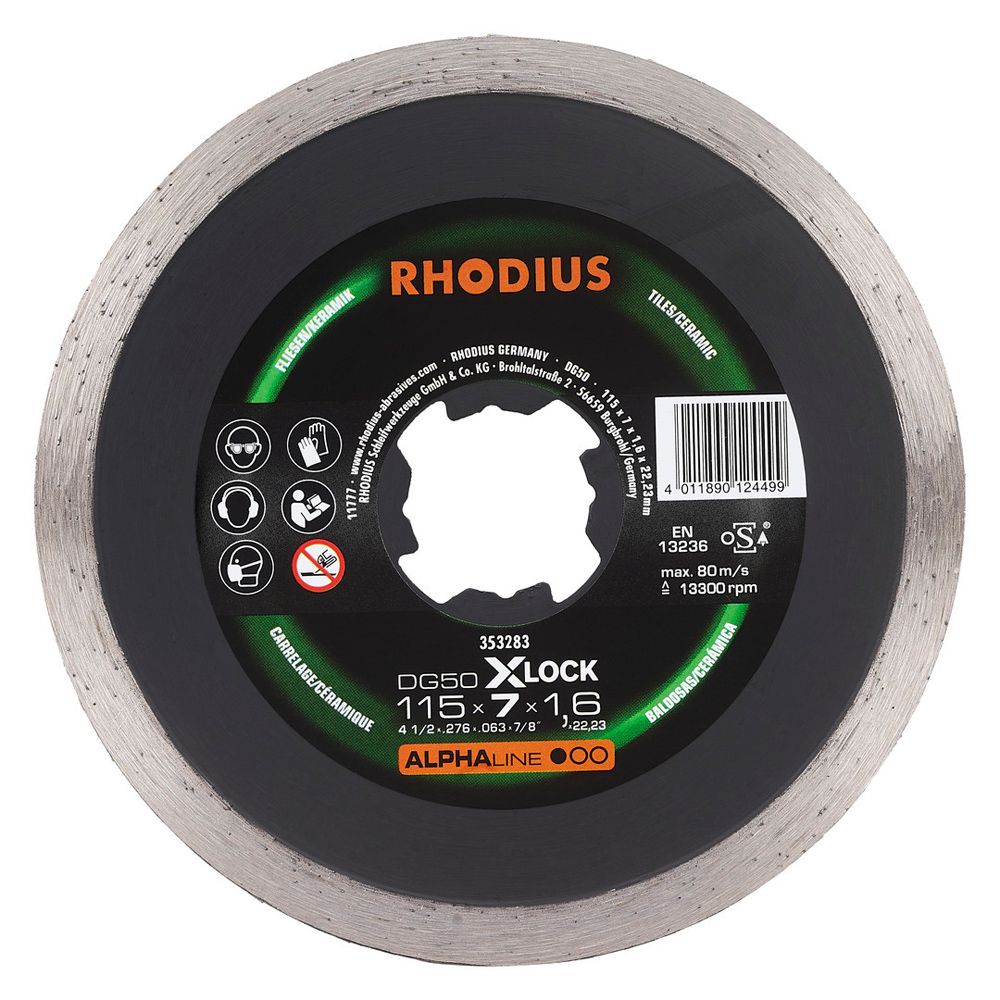 RHODIUS Diamanttrennscheibe DG50 X-LOCK, Bild 3