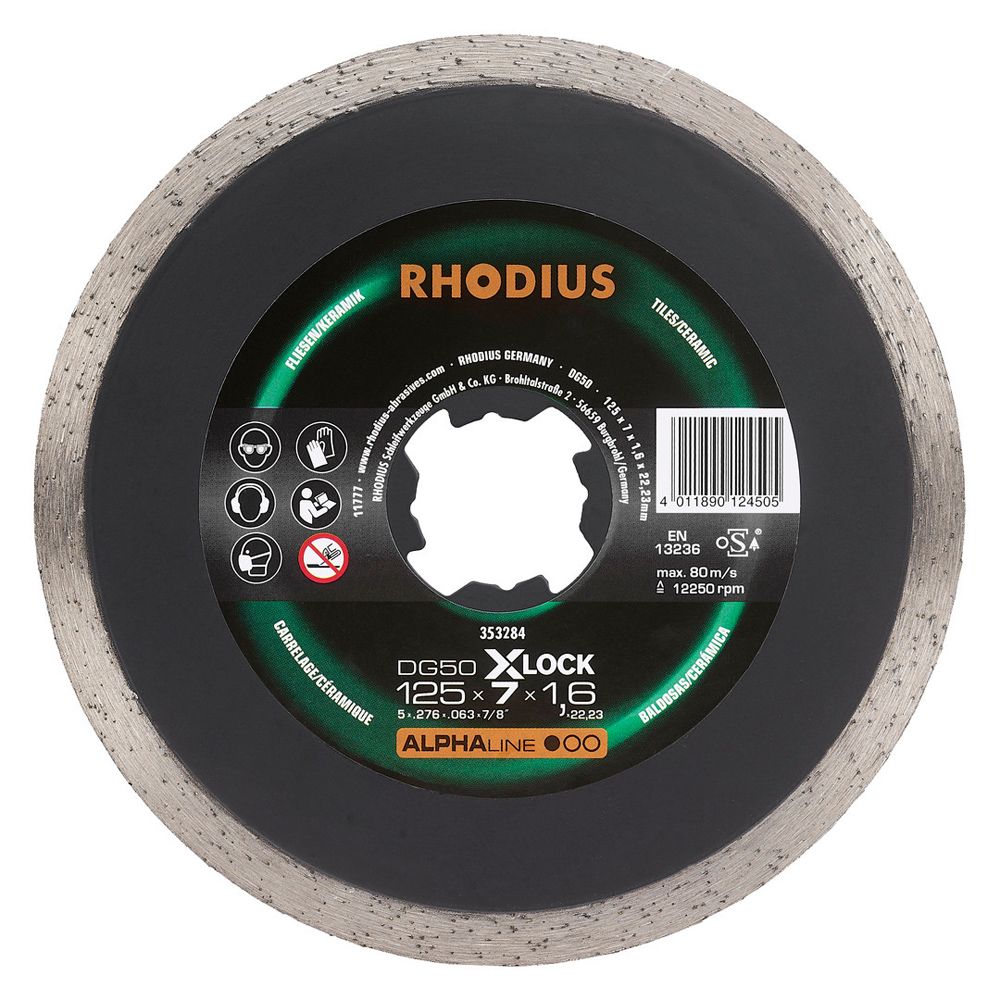 RHODIUS Diamanttrennscheibe DG50 X-LOCK