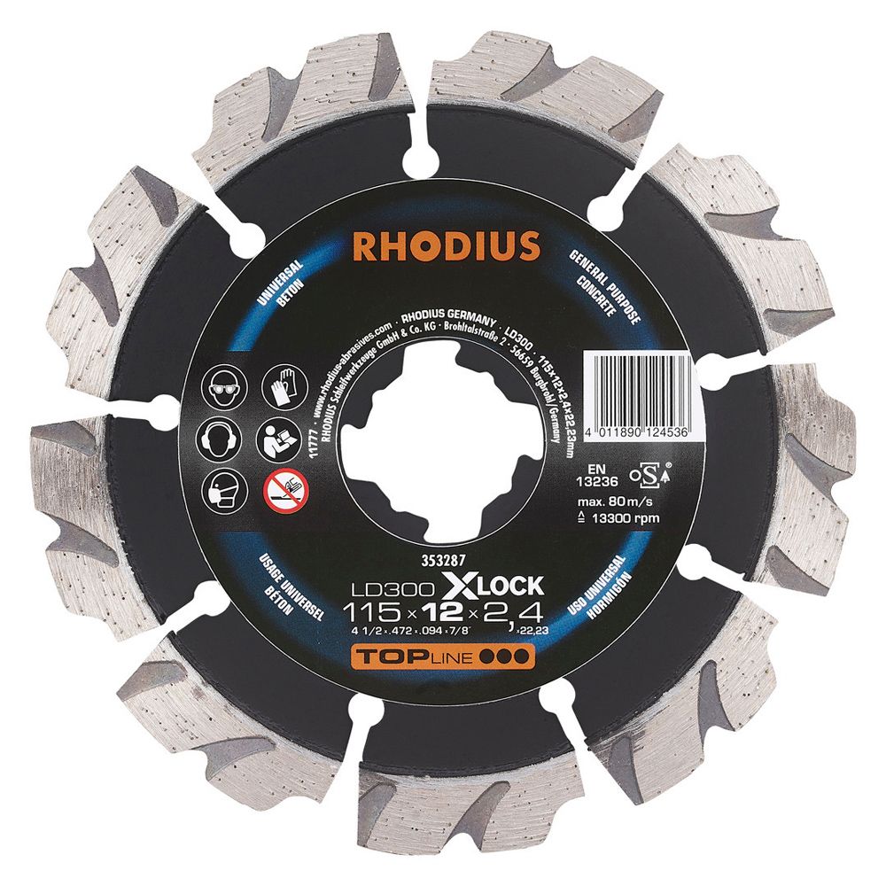 RHODIUS Diamanttrennscheibe LD300 X-LOCK