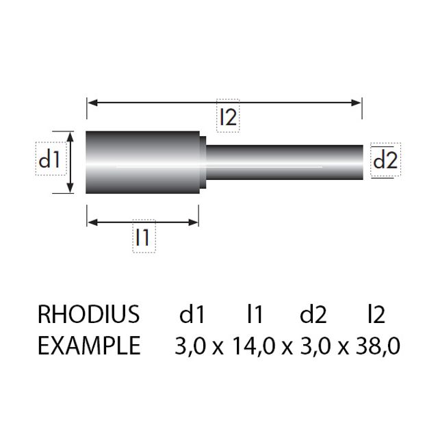 RHODIUS Hartmetall-Frässtift HF M TOP Spitzkegel Form M Ø 3 bis 16 mm, Bild 4