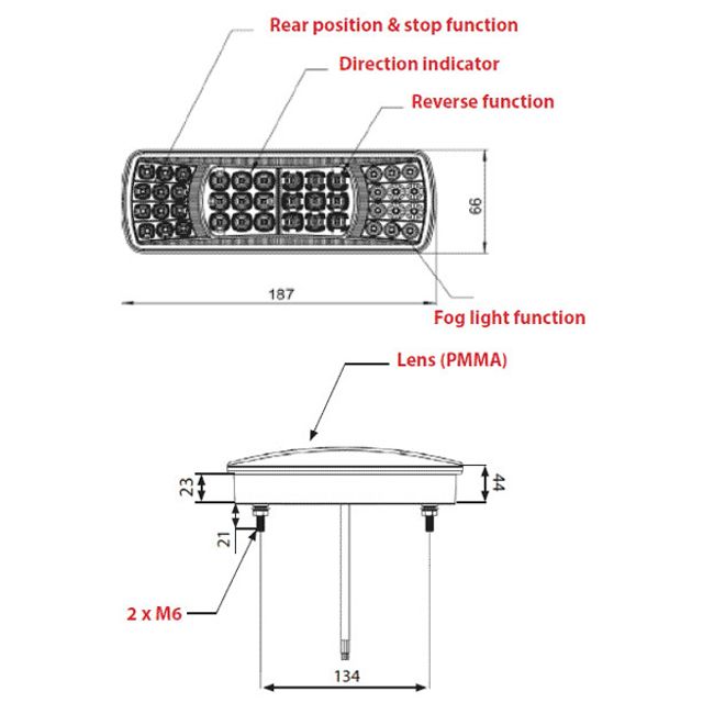 VIGNAL Schlussleuchte LED re+li D13817, Bild 3