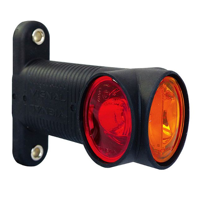 VIGNAL Positionsleuchte DX LED rot/weiss/orange 12/24 V oder 24 V Kabel 1,7 m, Bild 3