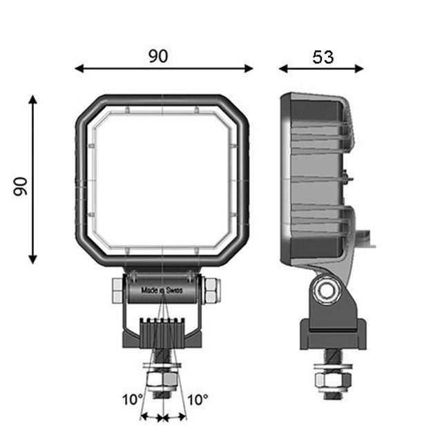 VIGNAL Arbeitsscheinwerfer LED 12-36 V IP69 1000 Lumen, Bild 2