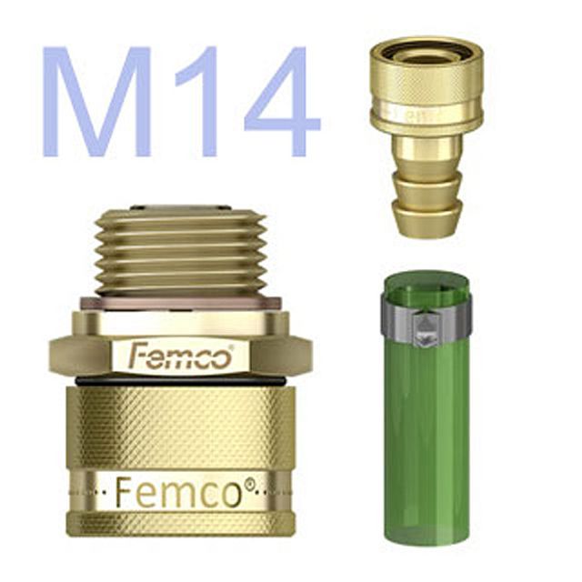 FEMCO Oelablass-Schraube M 14x1.5 SB-T9 + Kette, Bild 3