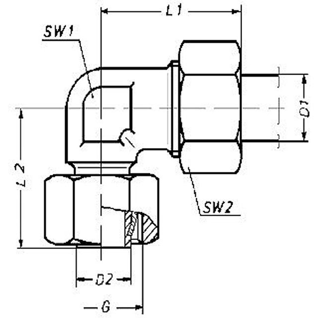 W-Verschraubg.einstellb.D=12mm =Blago EEL 12 =EO evW 12 L, Bild 2