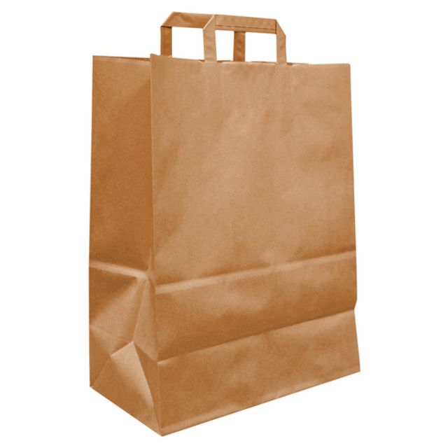 Tragtaschen Kraft-Papier mit Klotzboden, Bild 4