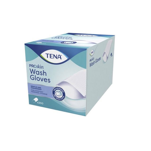TENA Wash Glove hygienischer Waschhandschuh ohne Folie, Bild 2